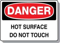 DANGER Hot Surface Do Not Touch